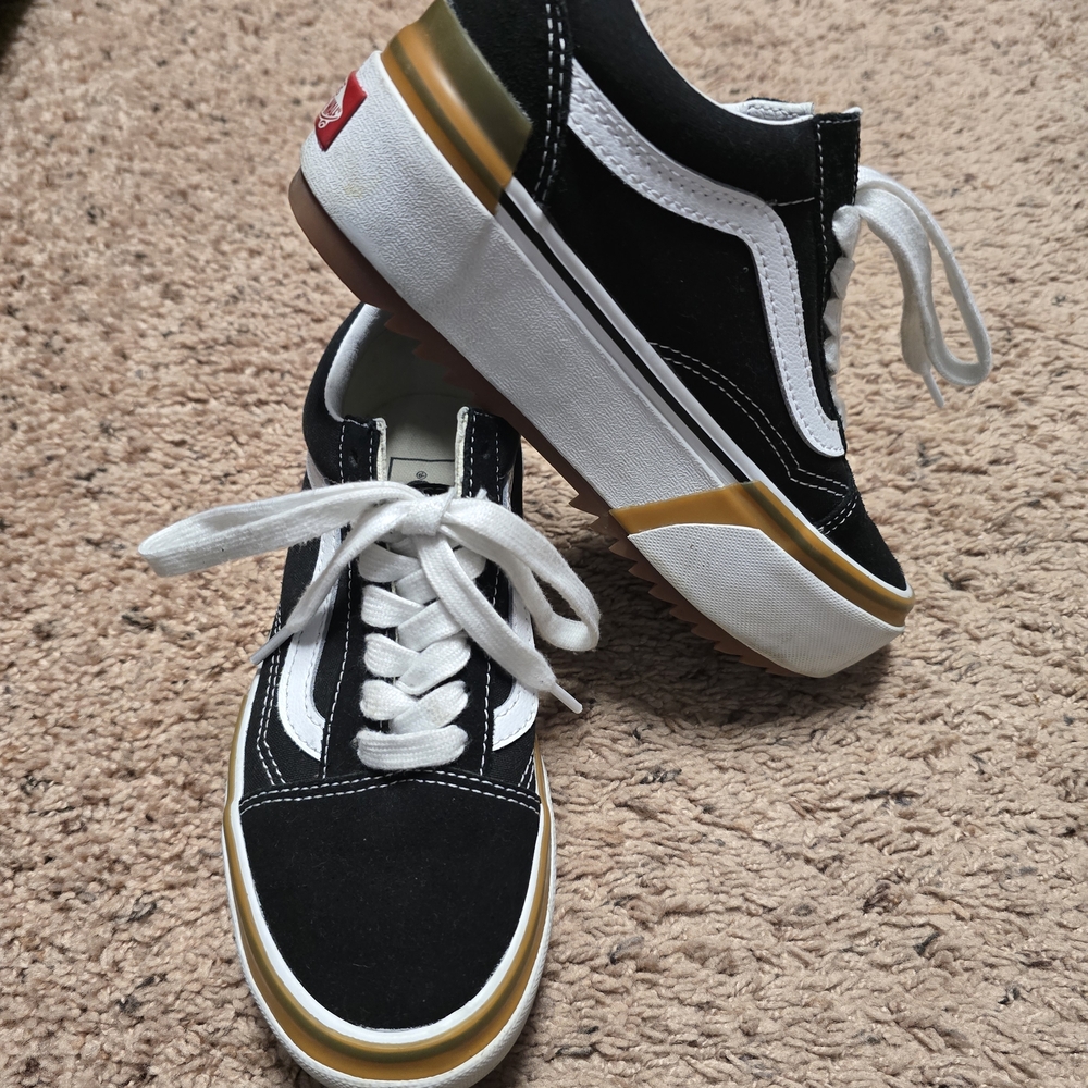 Vans Black and White Classic Sneakers